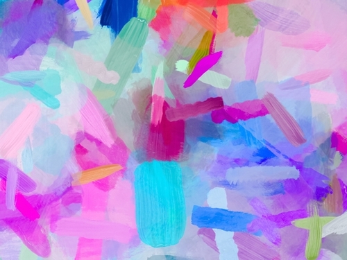 splash painting texture abstract background in pink blue purple Mural by Timmy333