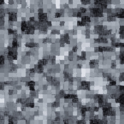 geometric square pattern abstract background in black and white Mural by Timmy333