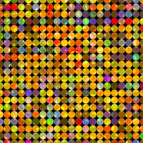 colorful geometric circle pattern abstract in orange yellow blue red Mural by Timmy333