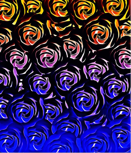 rose pattern texture abstract background in blue and red Mural by Timmy333