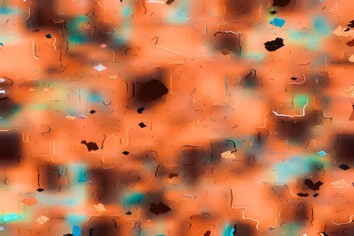 painting texture abstract background in brown and blue Mural by Timmy333