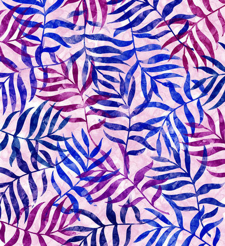 Watercolor Tropical Palm Leaves X 0.1 Mural by Amir Faysal