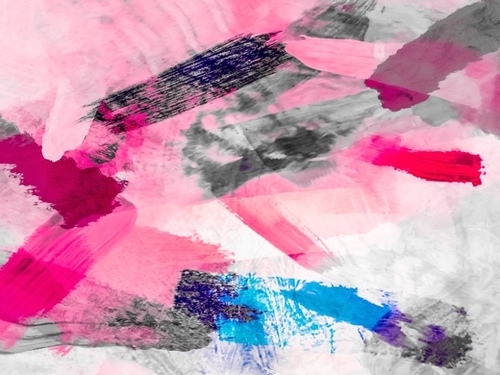 splash painting texture abstract background in pink blue Mural by Timmy333