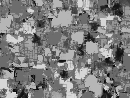 splash geometric abstract in black and white Mural by Timmy333