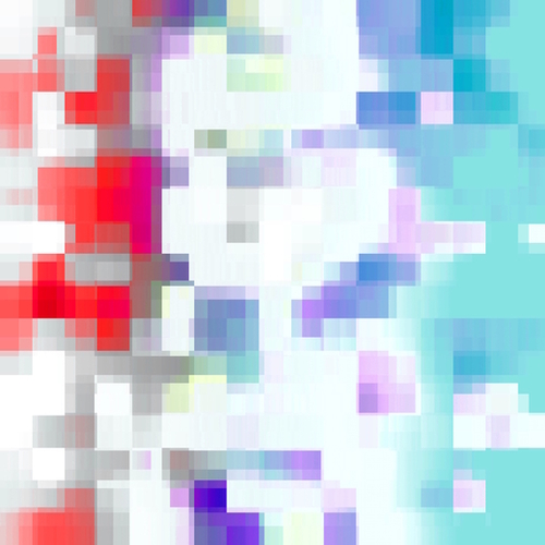 graphic design pixel geometric square pattern abstract background in red blue purple Mural by Timmy333
