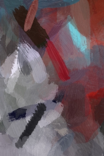 abstract splatter brush stroke painting texture background in brown blue Mural by Timmy333