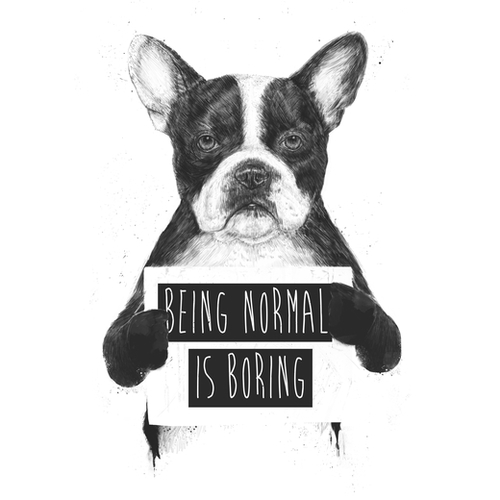 Being normal is boring Mural by Balazs Solti