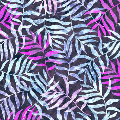 Watercolor Tropical Palm Leaves #2 Mural by Amir Faysal