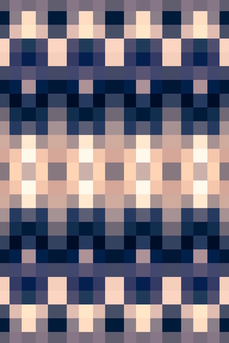 geometric symmetry art pixel square pattern abstract background in brown blue Mural by Timmy333