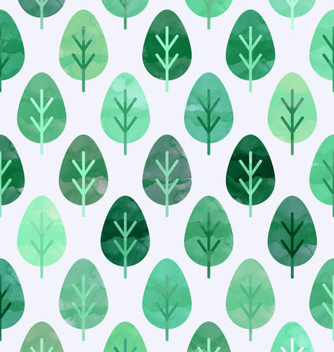Watercolor Forest Pattern X 0.1 Mural by Amir Faysal