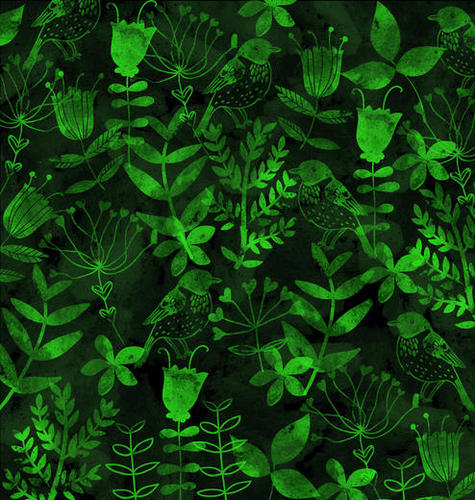 Abstract Botanical Garden  Mural by Amir Faysal