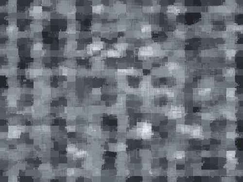 geometric square pixel pattern abstract in black and white Mural by Timmy333