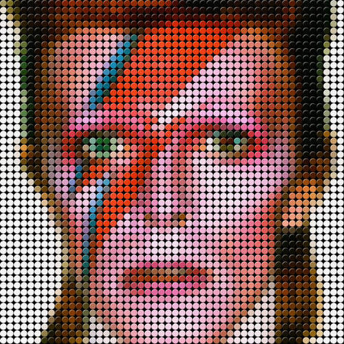 David bowie portrait Mural by Vitor Costa