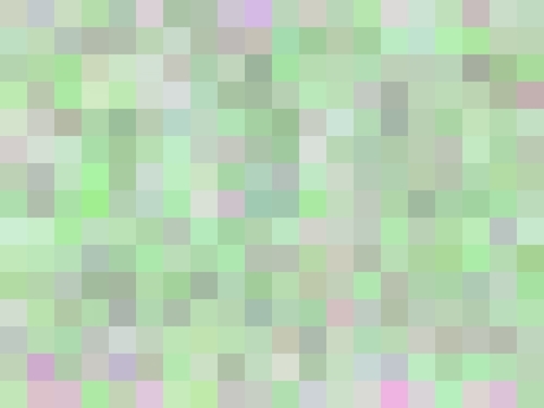 geometric square pixel pattern abstract in green and pink Mural by Timmy333