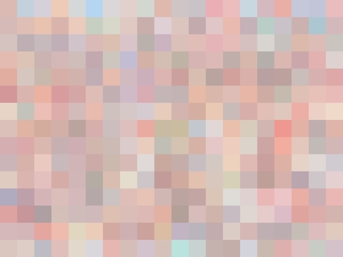 geometric square pixel pattern abstract in pink and blue Mural by Timmy333