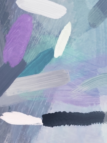 brush painting texture abstract background in purple green black Mural by Timmy333