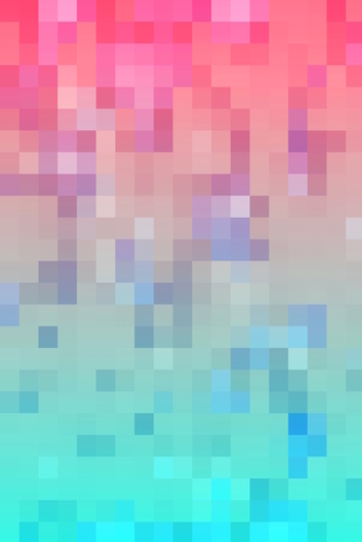 geometric pixel square pattern abstract background in pink blue Mural by Timmy333