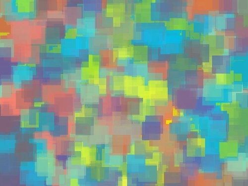 geometric square pattern abstract background in blue yellow brown Mural by Timmy333