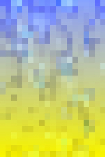 geometric pixel square pattern abstract background in yellow blue Mural by Timmy333