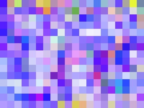 geometric square pixel pattern abstract background in blue pink purple Mural by Timmy333