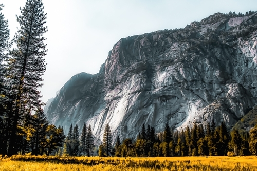 Mountains view at Yosemite national park, California, USA Mural by Timmy333