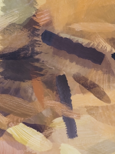 brush painting texture abstract background in black and brown Mural by Timmy333