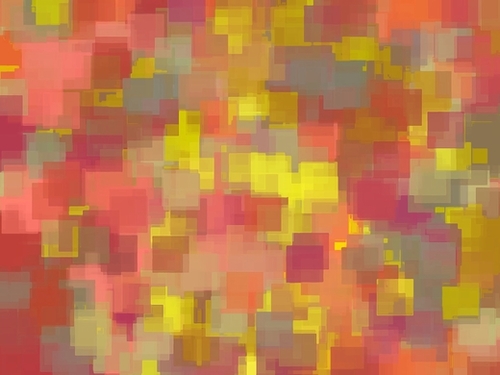 geometric square pattern abstract background in pink brown yellow Mural by Timmy333