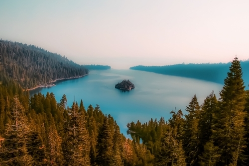 Lake view at Emerald Bay Lake Tahoe California USA Mural by Timmy333