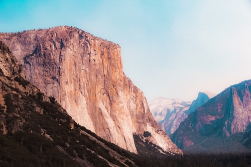 mountains at Yosemite national park California USA Mural by Timmy333