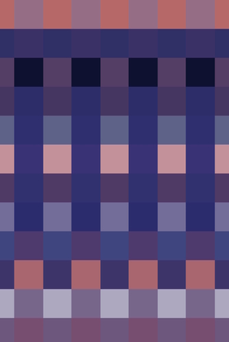 symmetry art graphic design pixel geometric square pattern abstract background in blue brown Mural by Timmy333