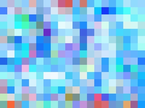 geometric square pixel pattern abstract background in blue pink purple Mural by Timmy333