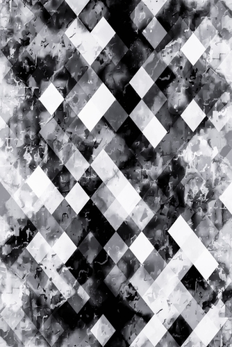 black and white geometric pixel square pattern abstract background Mural by Timmy333