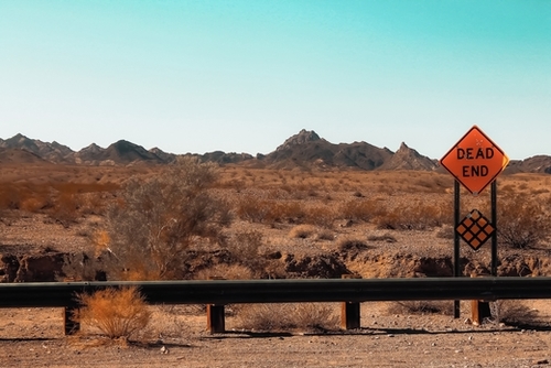 Mountains in the desert on the road trip in USA Mural by Timmy333