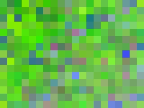 geometric square pixel pattern abstract background in green blue pink Mural by Timmy333