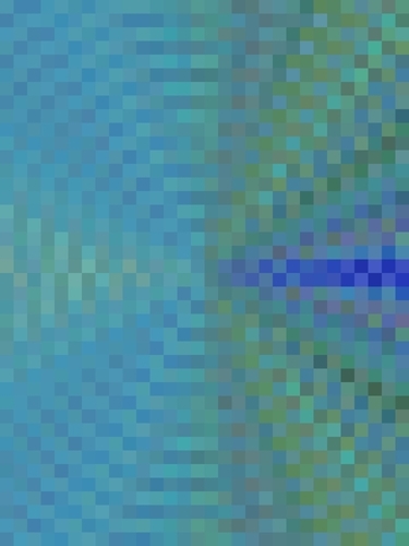 geometric square pixel pattern abstract background in blue and green Mural by Timmy333