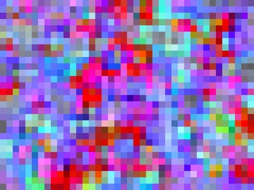 geometric square pixel pattern abstract background in pink blue purple Mural by Timmy333