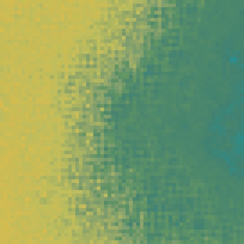 graphic design geometric pixel square pattern abstract background in green yellow Mural by Timmy333