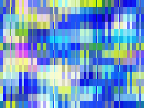geometric square pixel pattern abstract background in blue and yellow Mural by Timmy333