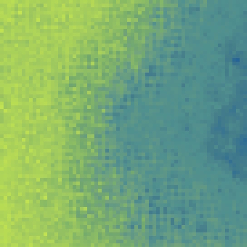 graphic design geometric pixel square pattern abstract background in green blue Mural by Timmy333