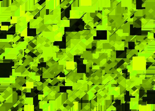 geometric square pixel pattern abstract background in green and black Mural by Timmy333
