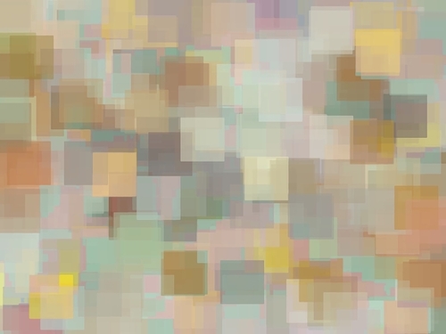 geometric square pattern abstract background in brown and yellow Mural by Timmy333