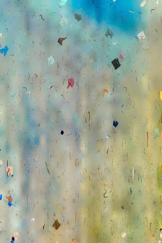 painting texture abstract background in yellow and blue Mural by Timmy333