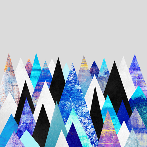 Blue Peaks Mural by Elisabeth Fredriksson