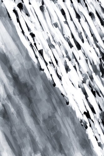 line pattern painting texture abstract in black and white Mural by Timmy333