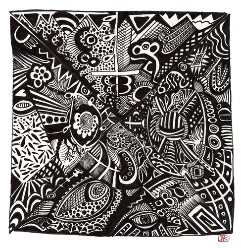 Mandala personnel Mural by Denis Chobelet