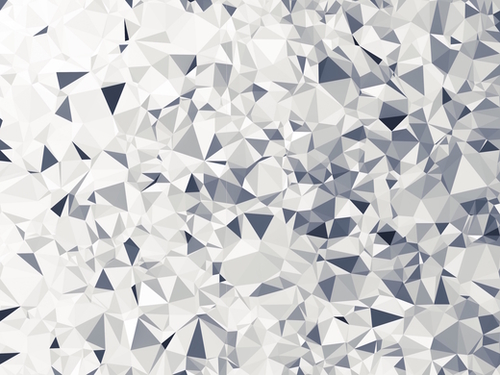 geometric triangle pattern abstract in black and white Mural by Timmy333