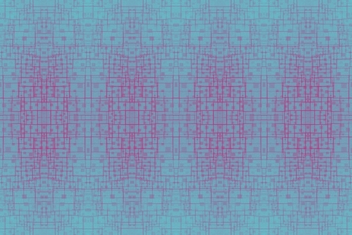 graphic design geometric symmetry square line pattern art abstract background in pink blue Mural by Timmy333