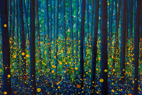 FIREFLIES Mural by db Waterman