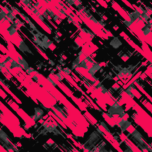 Hot pink and black digital art G75 Mural by MedusArt