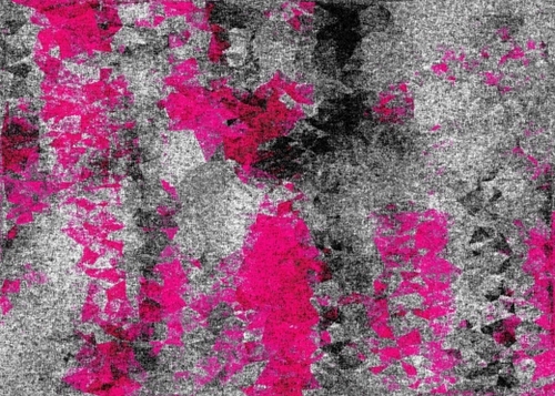 vintage psychedelic painting texture abstract in pink and black with noise and grain Mural by Timmy333